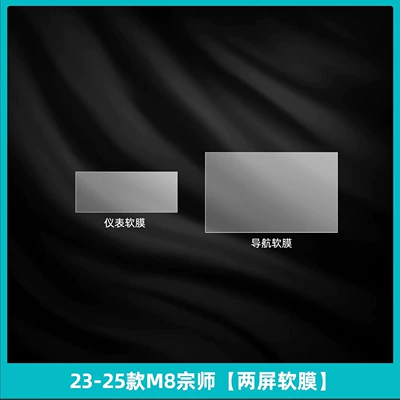 Car interior film, Master Rear Armrest Protective Film - 23-25-m8-grandmaster-two-screen-soft-film