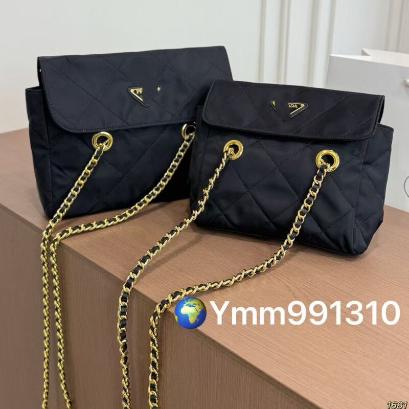 P Brand's Chanel-Style Elegance Is Full of Charm~ Classic Parachute Nylon Waterproof Fabric Chain Vintage Chain Bag 1Bd625