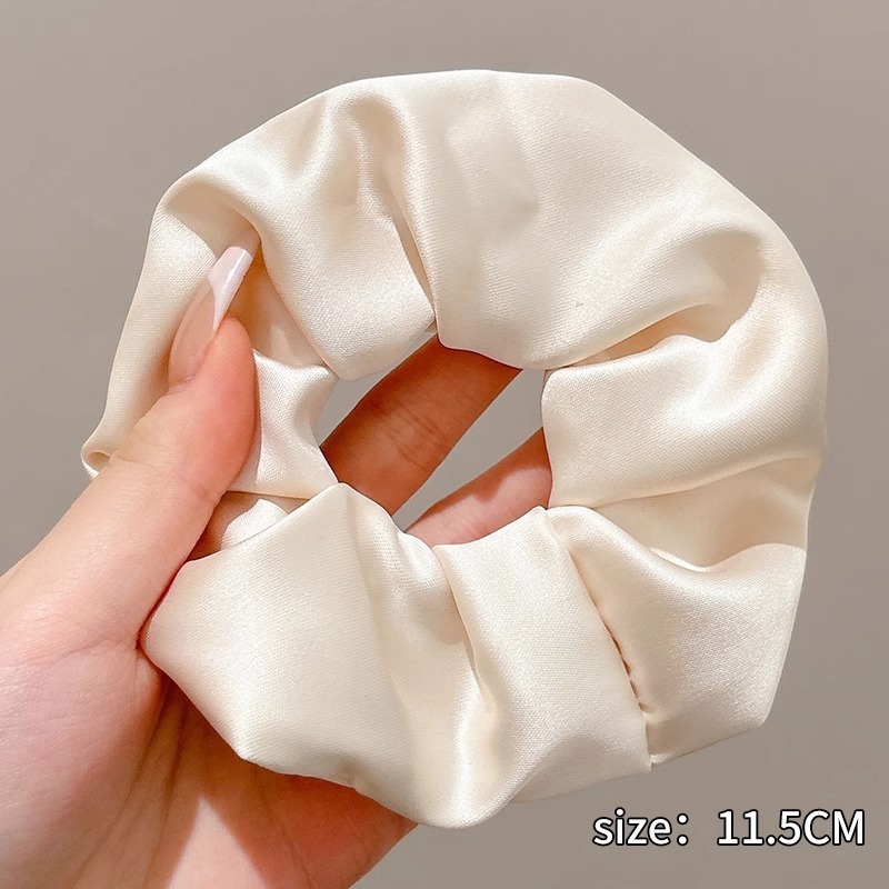 韩系蕾丝大肠发圈超大高级感慵懒风扎头花边发绳女丸子头头绳发饰|undefined