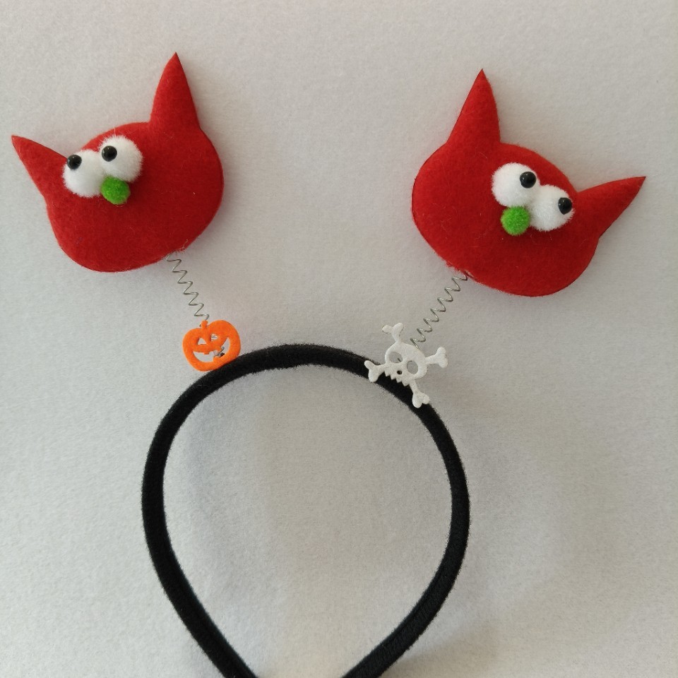 Decoración de Halloween para adultos, pernos de cabello para niños, toque de cabello, fiesta de fantasmas, maquillaje, vestido de baile con banda de cabello