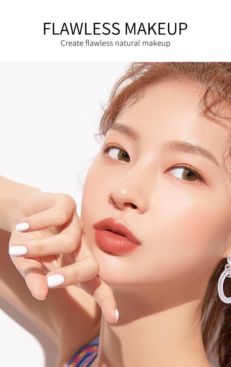 VIBELY setting Powder, high appearance level, concealer, brightening, oil-control, long-lasting, sweat-proof and non-smudge setting powder puff Specification drawing