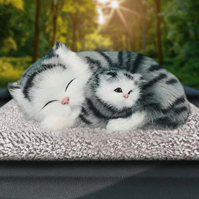 Bag Doll Deodorizing Formaldehyde Car – Aktiv kömürlü qoxu uducular - mother-and-child-squatting-blue-and-white-cat
