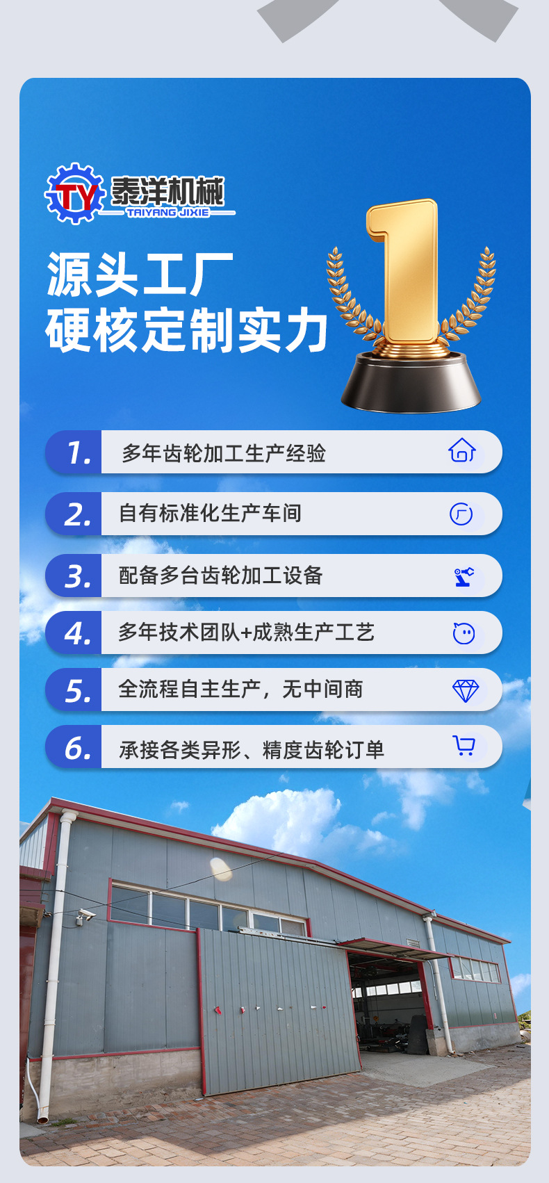 Industrial Non-Standard Large Transmission Gears, No. 45 Steel Large Pitch Crane Conveyor Belt Machinery Large Gears