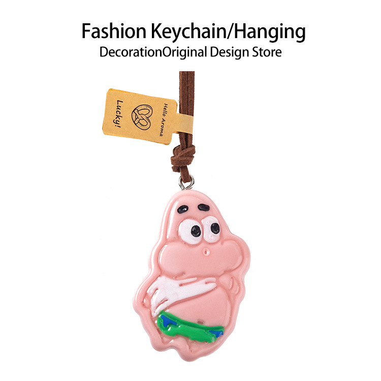 手作りアルカリ水パンストラップかわいい車載バックミラーストラップ貝果かわいいミニアクセサリーdiy装飾