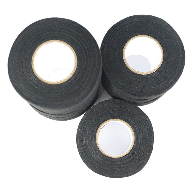 Arnés de cableado de coche negro cinta de franela cinta de aislamiento de línea no tejida de reducción de ruido de audio cinta envuelta en poliéster