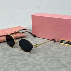 mm メタルファッション高価値サングラス女性旅行ストリート撮影抗 UV オーバルフレーム多用途顔見せ小型サングラス