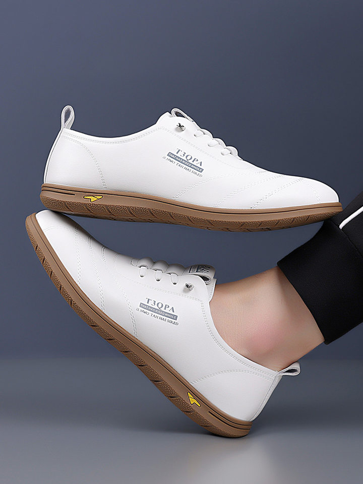 Giày lười nam da mềm đế mềm dạng slip-on phong cách retro, giày da nam thường ngày — Màu trắng 9173, Màu đen 9173, Màu đen cotton chi tiết 21