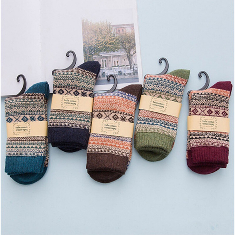 Cross-Border Foreign Trade Autumn and Winter Socks Men's Double-Way Retro Rabbit Wool Socks High-End Comfortable Ethnic Style Warm Zhuji Wholesale