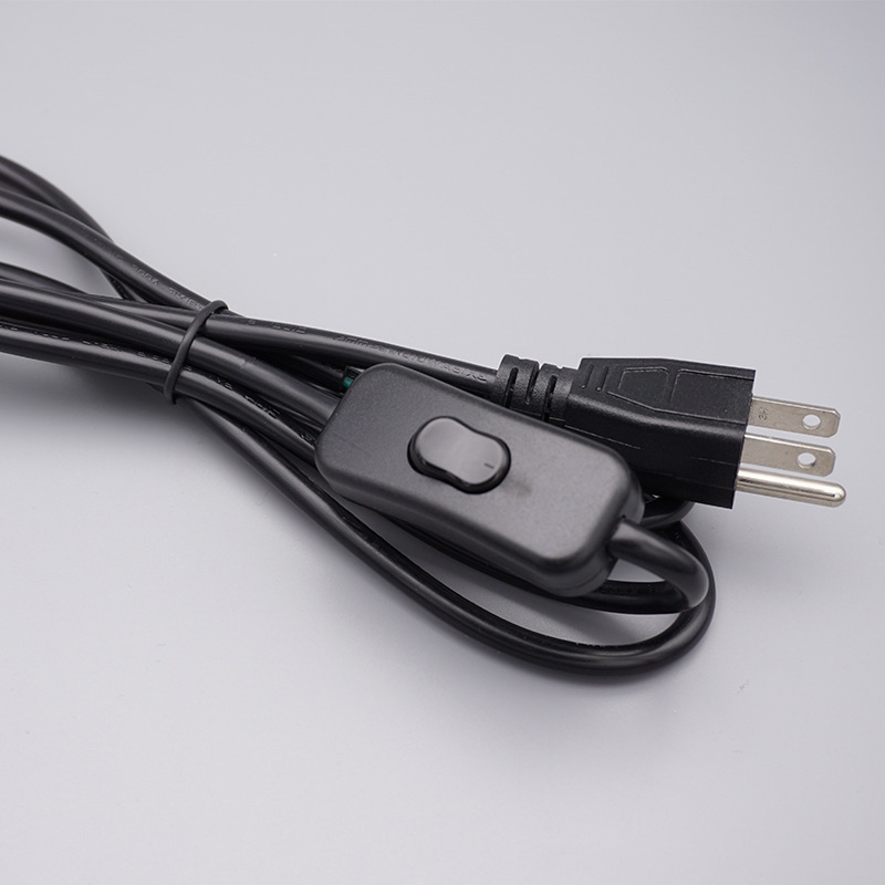 美规UL美式三插303开关台灯落地灯电源线厂家订做批发电线电缆