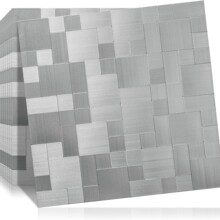 金属马赛克大理石纹地砖仿瓷砖出口欧美澳防水复合墙贴亚光