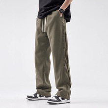2025新款男装春夏秋款显瘦直筒休闲长裤美式vibe宽松运动裤男卫裤