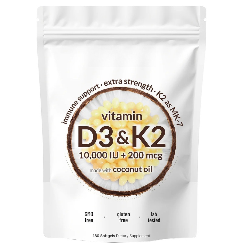 TK爆款 维生素Vitamin D3+K2软胶囊D3K2阳光维生素复合物膳食补充|undefined