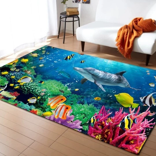 Нескользящий ковер для гостиной, милый рисунок, много размеров (40×60–160×230 см), разнообразие цветов