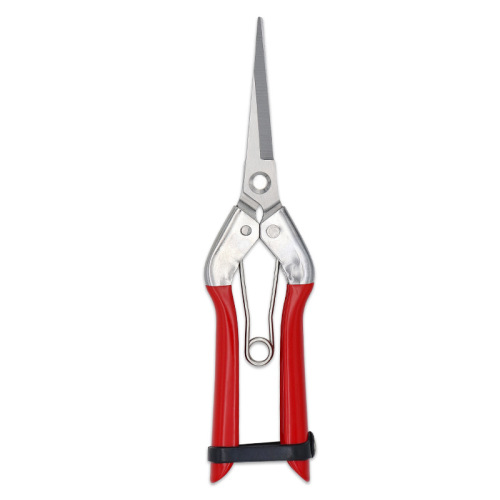 Manufacturer wholesale red garden scissors, multi-purpose pruning scissors for picking fruits from branches, stainless steel garden scissors