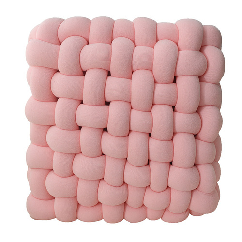 Nordic INS-style knitted wool square woven cushion chair pad seat cushion sofa backrest throw pillow decoration balcony cushion