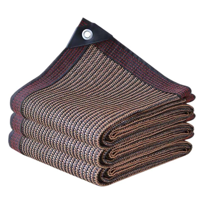 Коричневый Навес Чистая Защита от солнца Чистая шифрование края штамповки трансграничной внешней торговли балкон забор завод теплоизоляция тень чистая