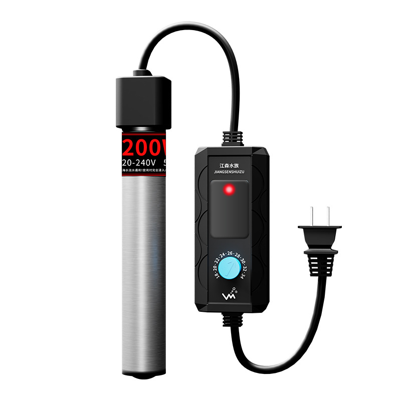 Mini varilla de calentamiento acuario de peces de temperatura constante automática de piscifacción de bajo nivel de agua calentador de mar de calentamiento corto varilla de calentamiento pequeña temperatura controlada