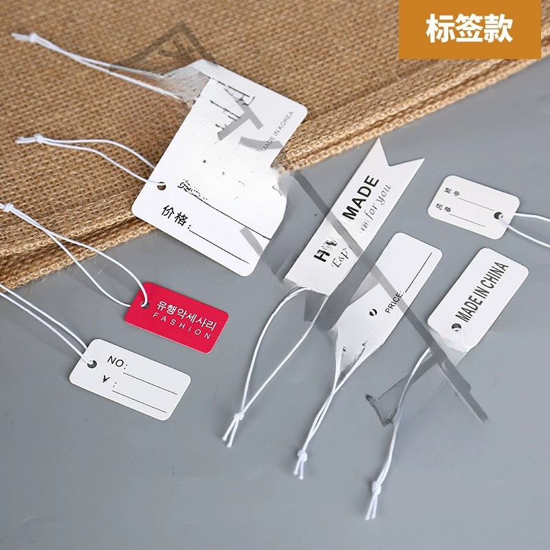 Спот пустая эластичная веревка ценовая бирка рукописная подвесной карточка ювелирные украшения шнурок ювелирная этикетка ценник