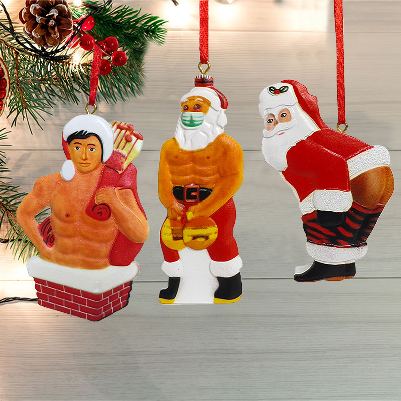 新しいクリスマスのペンダントはサンタクロースの吊り具の記念装飾の樹脂の工芸品をスプレーします。|undefined