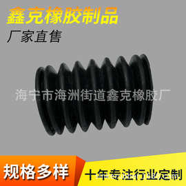 硅胶波纹管 伸缩管橡胶弹簧 保护套多规格黑色防尘来图来样