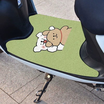 Electric vehicle foot mat – for battery car waterproof dust removal - line-puppy-width-50xlength-70cm