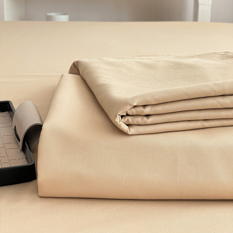 インス風ベッドシーツ単品夏無地学生寮ダブル2025新作ベッドシーツウォッシュドコットン3点セット3|undefined