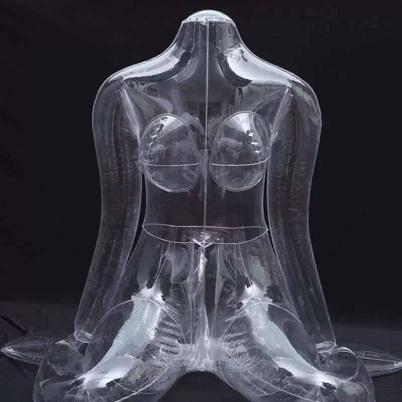  inflatable transparent doll, mannequin head PVC, toy