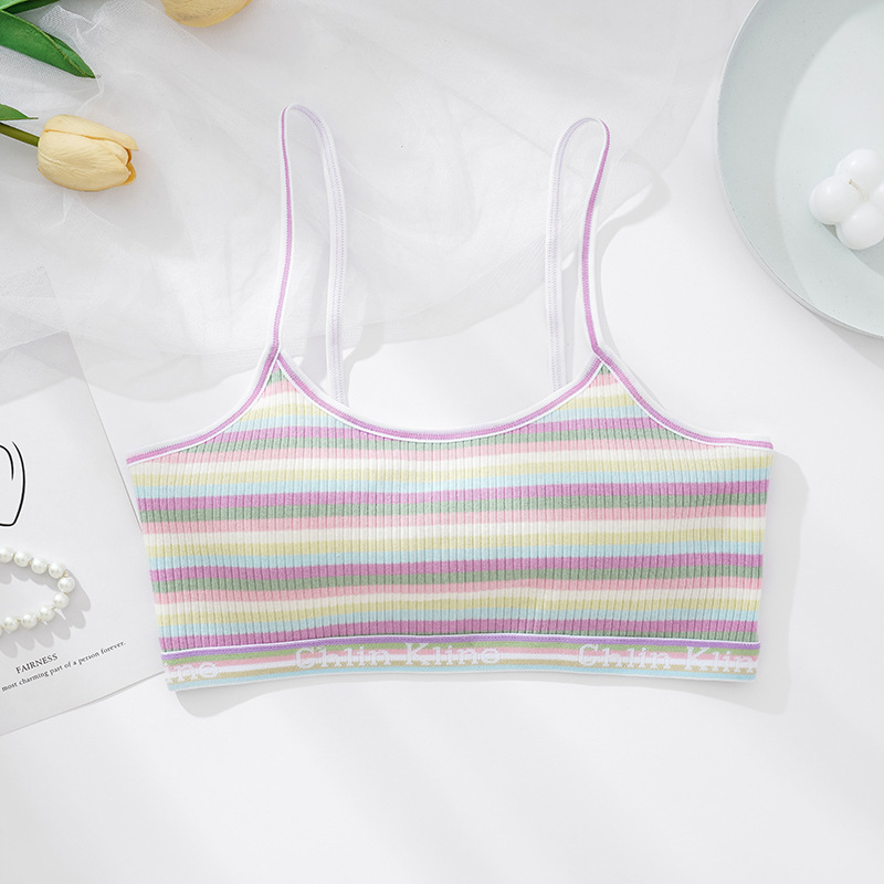 El top bandeau de nuevo estilo Fengyun 2025, un favorito entre las chicas atrevidas, presenta un diseño de algodón transpirable con almohadillas en el pecho, ideal para usar como capa superior o como bandeau interior.