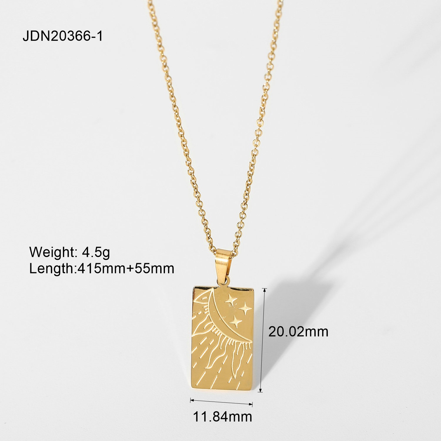 Simple Style Geometric Stainless Steel Plating Gold Plated Necklace display picture 6