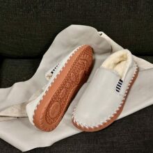 2024秋冬新款男鞋皮毛一体休闲鞋头层牛皮加绒保暖真皮羊毛驾车鞋