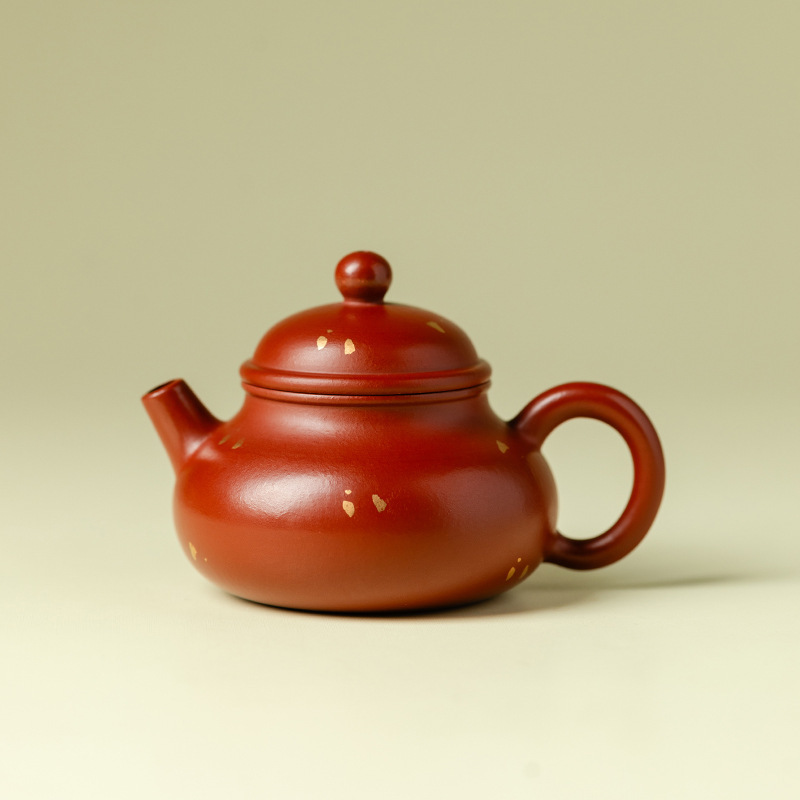 Purple Clay and Red Clay Handmade Rongtian Pot with Ming Needle Craftsmanship, Chinese-Style Ceramic Tea Set for Home Use, Kung Fu Tea Set Purple Clay and Red Clay Handmade Rongtian Pot with Ming Needle Craftsmanship, Chinese-Style Ceramic Tea Set for Home Use, Kung Fu Tea Set