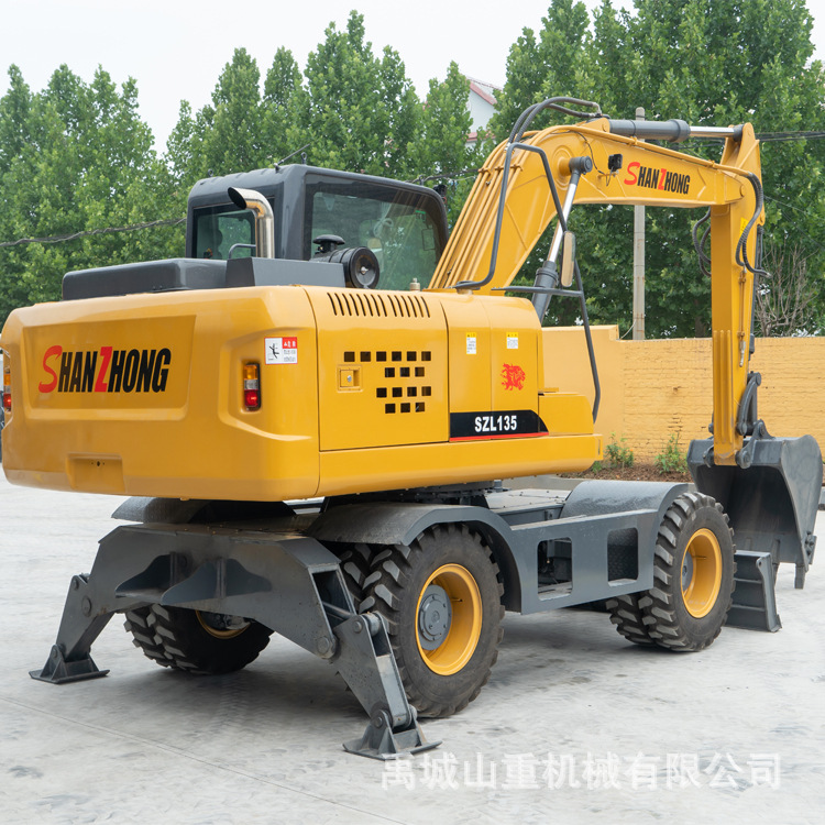 山重13吨康明斯发动机 液压轮式挖掘机 用于土方施工采矿工程