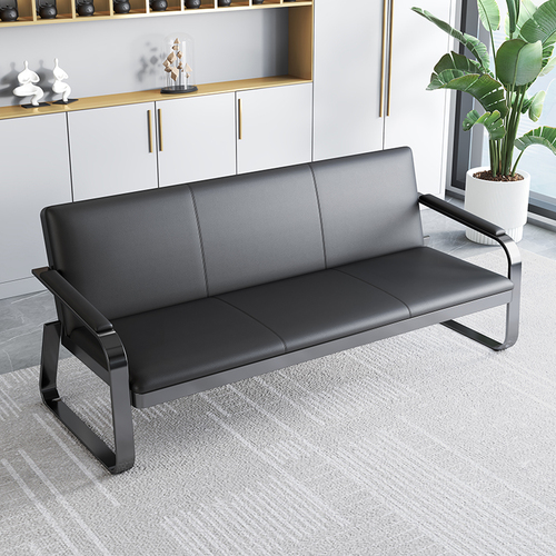 Office Sofa for Wholesale, Business Leisure Sofa, Simple Reception and Guest Office Sofa, Tri-Sofa Office Sofa Set with Coffee Table