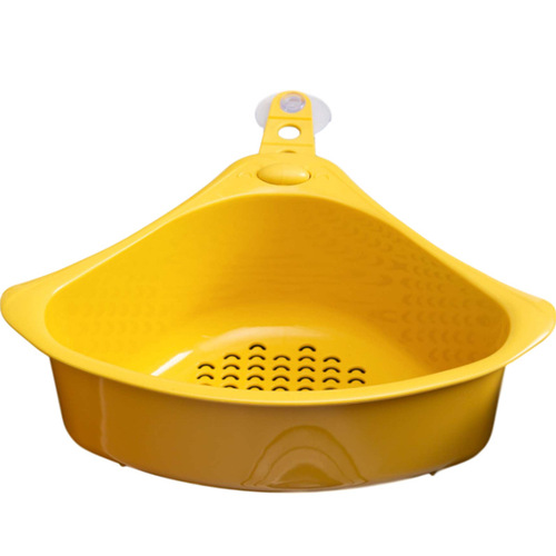 Chicken triangular sink drain basket household kitchen garbage dry and wet separation hanging fruit and vegetable drain rack