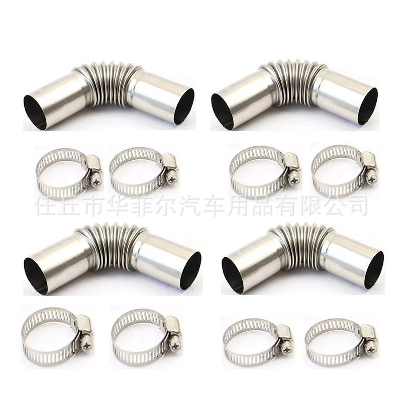 Трансграничный экспортный нагреватель 13 см выхлопная труба 24 мм колено Соединительная труба гофрированная дымовая выхлопная труба из нержавеющей стали