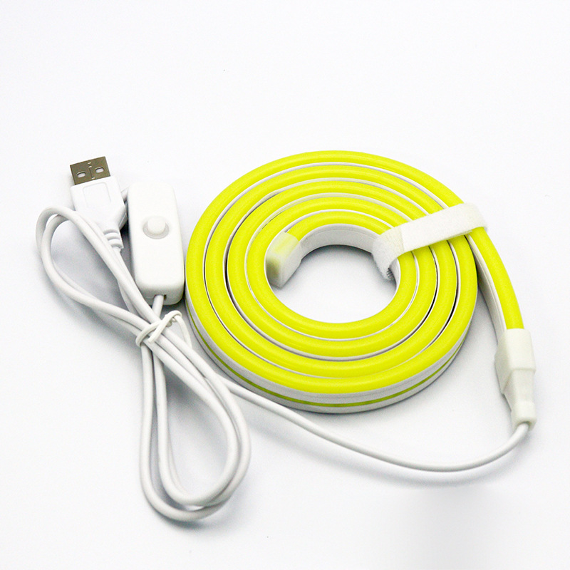 Interruptor de neón amarillo limón USB 501