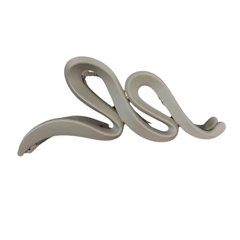 Демисезонная матовая волнистая большая клешня-заглушка (crab pin), акулы, заколка для волос, аксессуар для волос, стиль высокого качества, новая коллекция