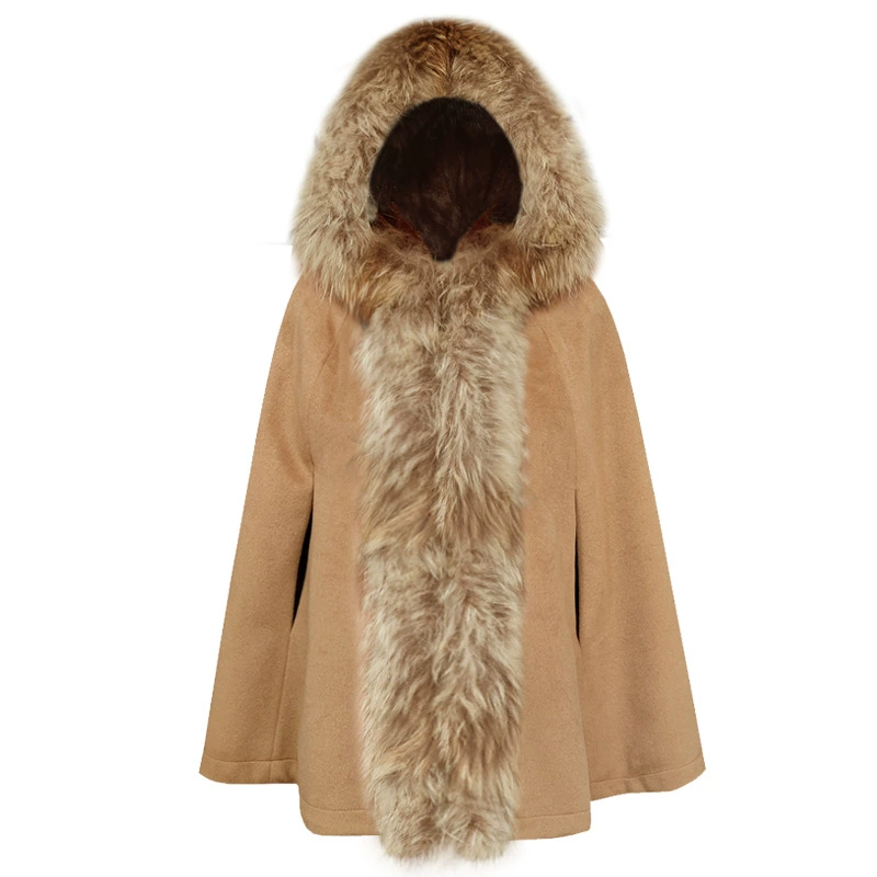 Зимний модный trench coat с капюшоном, шерстяное пальто, корейский стиль, свободный крой