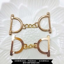 鞋饰情趣内衣搭配灰色链条爱心供应扣环皮鞋锁扣光面包扣锌合金拉