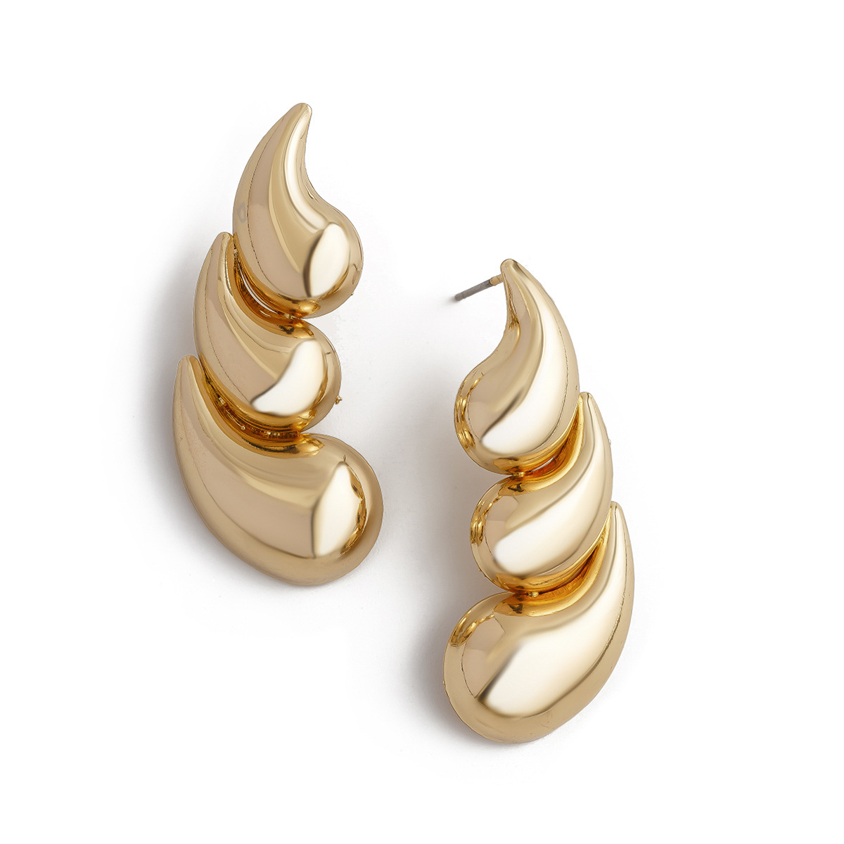 1 Paar  Wind Overdrijving Waterdruppels Legering IJzer Oorknopjes display picture 16