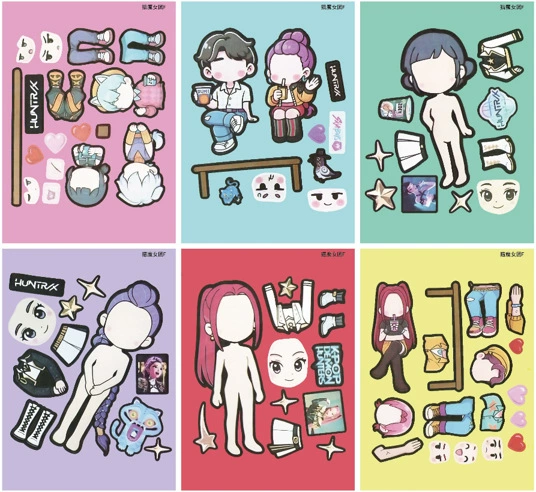 Cartoon children's sticker, stickers, does not require cutting, scheduler