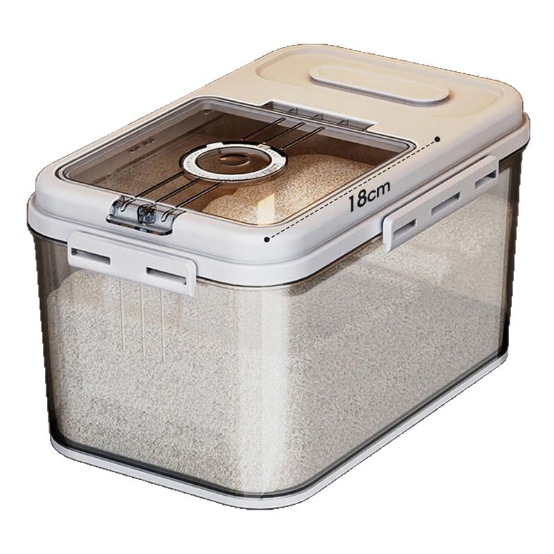 Almacenamiento de grado alimenticio barril de arroz doméstico barril de arroz a prueba de insectos a prueba de humedad sellado ampliado caja de almacenamiento de arroz caja de arroz alimentos harina