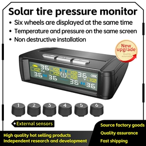 T11-6 təkər təzyiq detektoru, günəş enerjili, yüksək dəqiqlikli simsiz RV TPMS