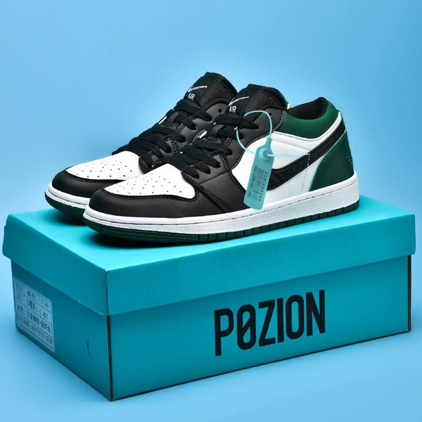 AJ1 Black -green toe men and women the same paragraph [Small one code]