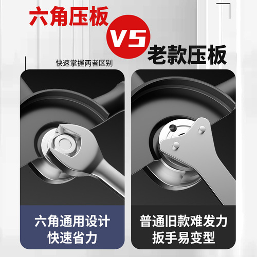 Manufacturer angle grinder hexagonal nut pressure plate 100 type power tool universal accessories anti-lock pressure plate
