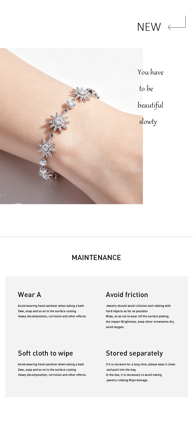 Pulsera de girasol con circonita colorida para mujer ajustable_voghion.com