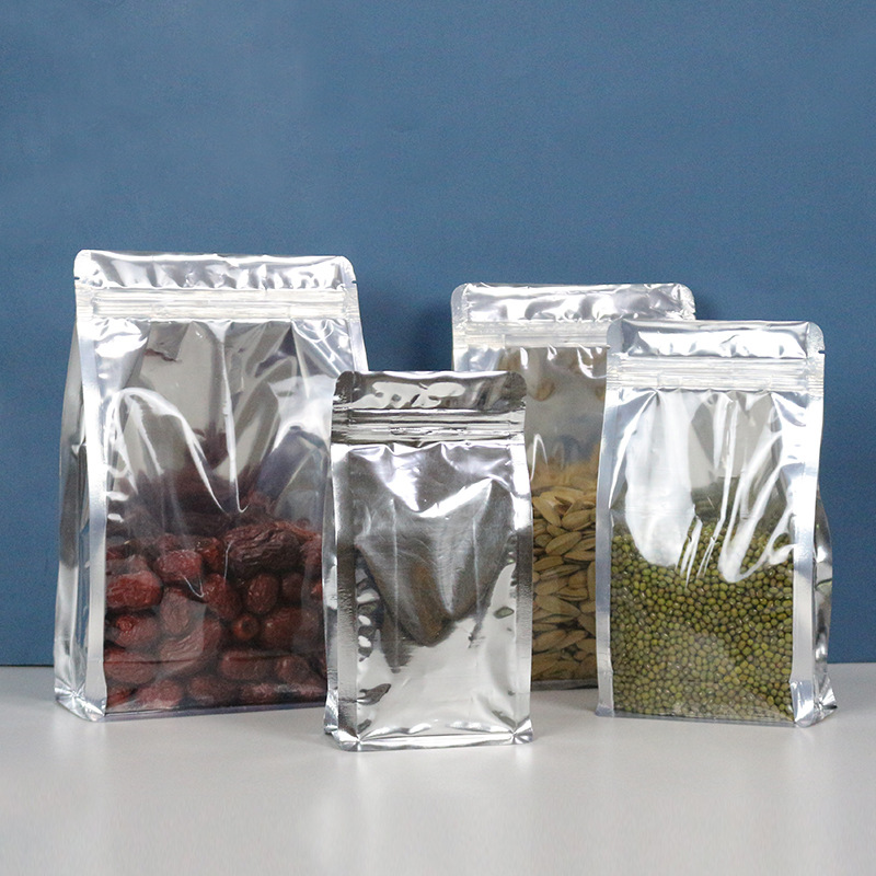 鍍鋁箔陰陽八邊封口袋自封袋3D狗糧自立茶葉食品包裝袋拉骨密封袋