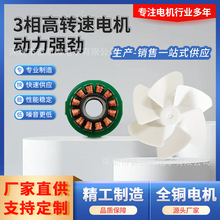 实力厂家 3相高转速无刷电机 高速手持风扇马达13000转风筒风扇电