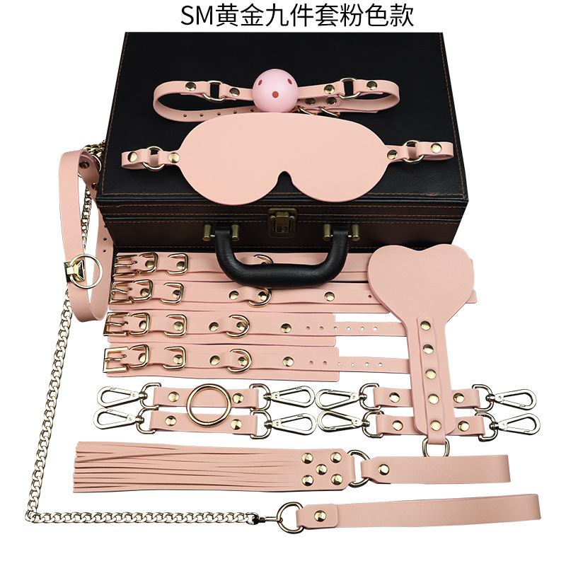 Sm道具セット手錠乳クリップ口球栓夫婦ベッド束縛大人セックス用品調教玩具