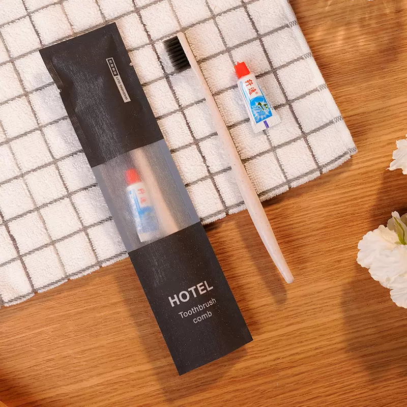 牙膏牙具洗漱旅行套装酒店易耗一次性用品软毛秸秆牙刷酒店专用